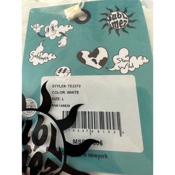 Majestik Sublimez "Do It" Stay Wild Graffiti Streetwear Tee Shirt sz Large New - Picture 3 of 3